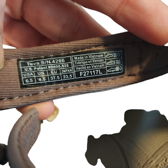 EUC Teva Purple Grey Lavender Tirra 4266 Hiking Adjustable Sandals - Picture 4 of 8